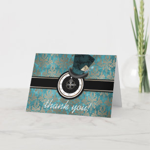 Mad Hatter Alice im Wunderland Danke Karte