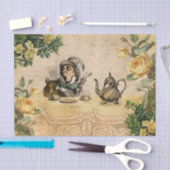 Mad Hatter Alice im Wunderland Ephemera Decoupage Seidenpapier (Handwerk)