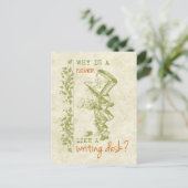 Mad Hatter, Alice im Wunderland Postkarte (Stehend Vorderseite)