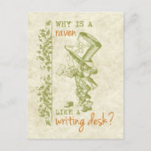 Mad Hatter, Alice im Wunderland Postkarte (Vorderseite)