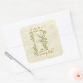 Mad Hatter, Alice im Wunderland Quadratischer Aufkleber (Umschlag)