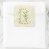 Mad Hatter, Alice im Wunderland Quadratischer Aufkleber (Tasche)