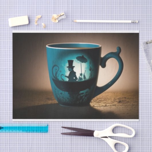 Mad Hatter-Alice im Wunderland Seidenpapier (Handwerk)