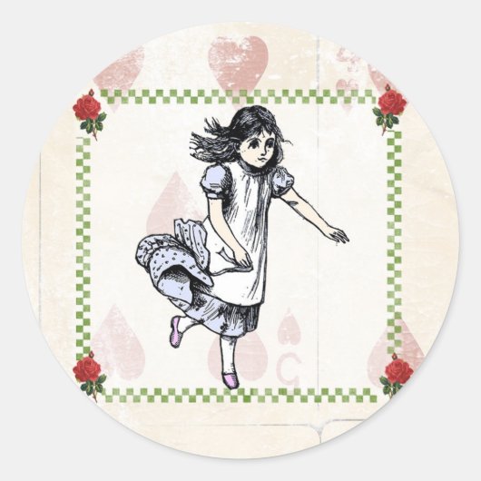 Mad Hatter Alice im Wunderland Sticker (Vorderseite)