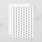 Mad Hatter Alice in Wonderland Art CUSTOM BG COLOR RSVP Karte (Vorne/Hinten)