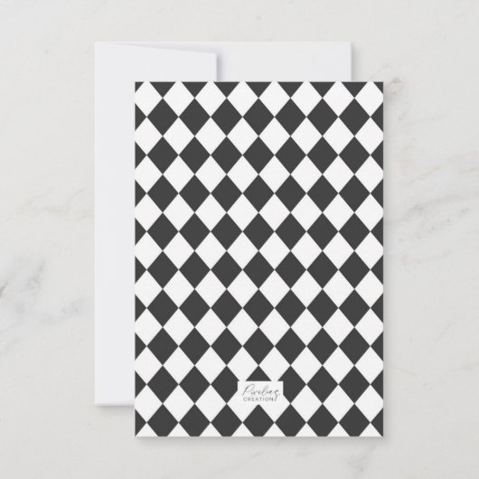 Mad hatter, Alice Onederland thematisch danke Kart (Rückseite)