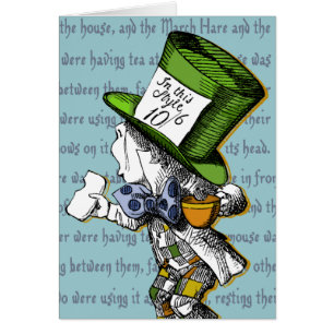 Mad Hatter Blank Grußkarte