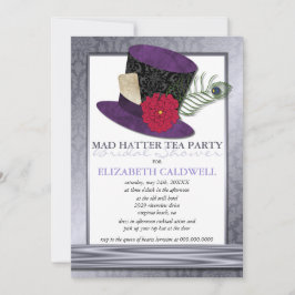 Mad Hatter Bridal Dusche Einladung