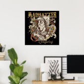 Mad Hatter Carnivale Style (Gold Version) Poster (Heimbüro)