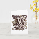 Mad Hatter Carnivale Style Karte (Gelbe Blume)