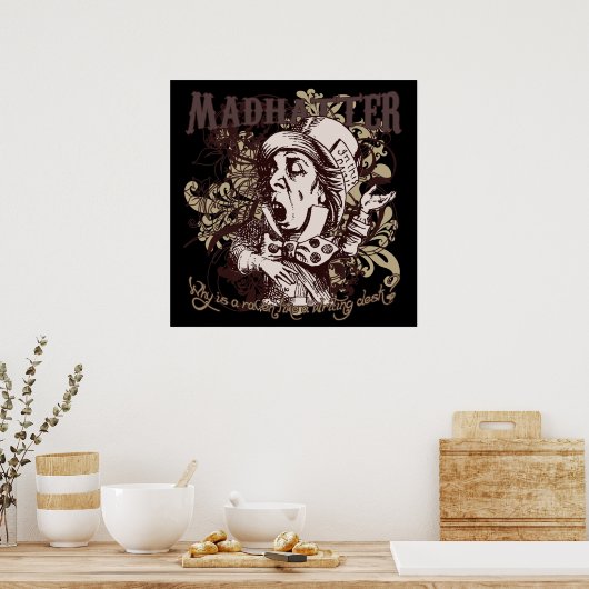 Mad Hatter Carnivale Style Poster (Küche)