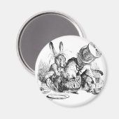 Mad Hatter, Dormouse und März Hare Magnet (Vorderseite/Rückseite)