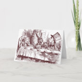 Mad Hatter Dusche Einladung (Vorderseite)