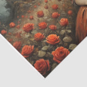 Mad Hatter Girl in Rose Garden Entdeckungsreise Seidenpapier (Detail)