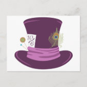 Mad Hatter Hat Postkarte (Vorderseite)