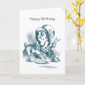 Mad Hatter Karte (Gelbe Blume)