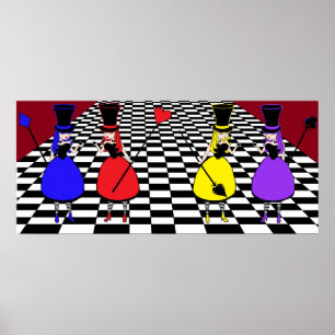 Mad Hatter Ladys-in-Gewartet Poster