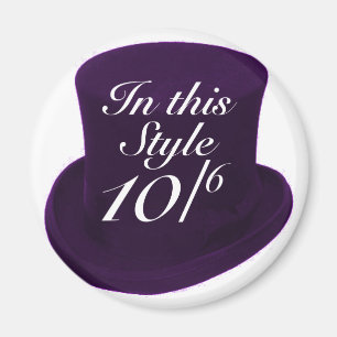 Mad Hatter - Lila Magnet