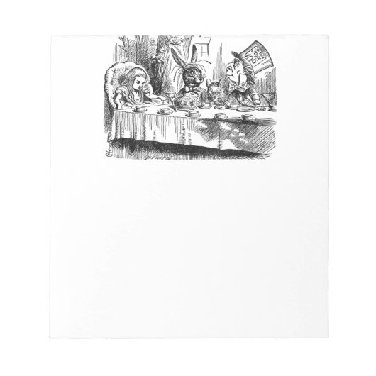 Mad Hatter Notizblock (Vorderseite)