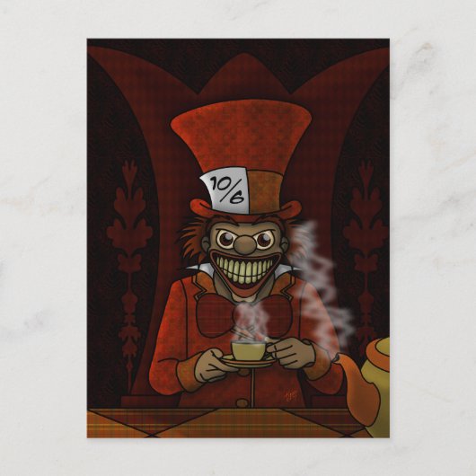 Mad Hatter Postcard Postkarte (Vorderseite)