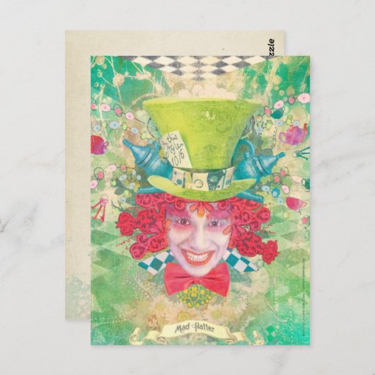 Mad Hatter Postkarte (Vorne/Hinten)