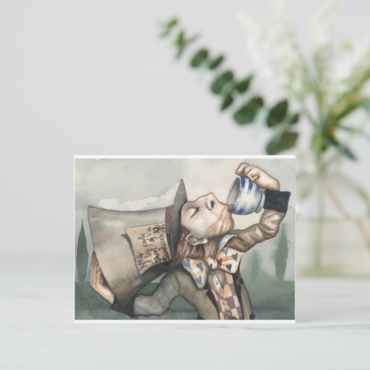 Mad hatter postkarte (Stehend Vorderseite)