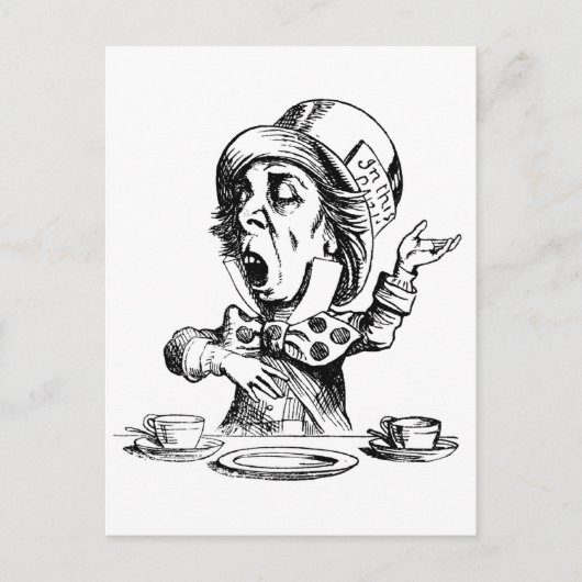 Mad Hatter Postkarte (Vorderseite)