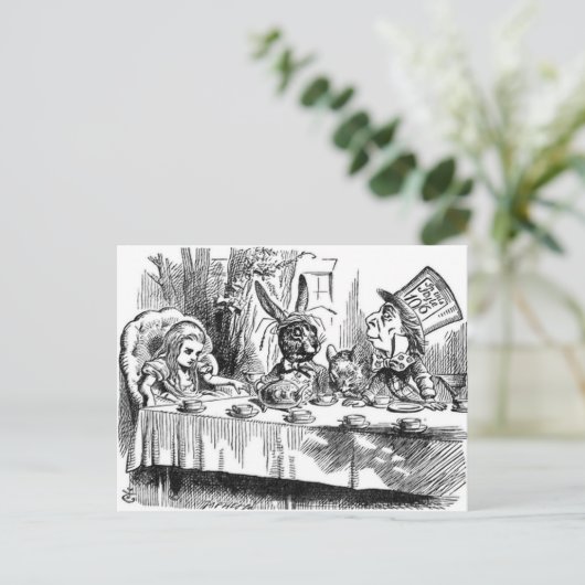 Mad Hatter Postkarte (Stehend Vorderseite)