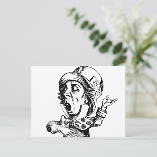 Mad Hatter Postkarte (Stehend Vorderseite)
