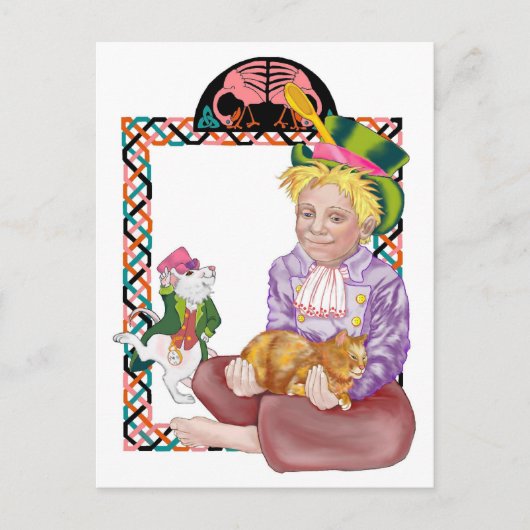 Mad Hatter Postkarte (Vorderseite)