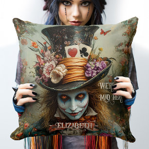 Mad Hatter Red Hair Wir sind alle tot hier Wunderl Kissen
