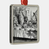 Mad Hatter Silbernes Ornament (Rechts)
