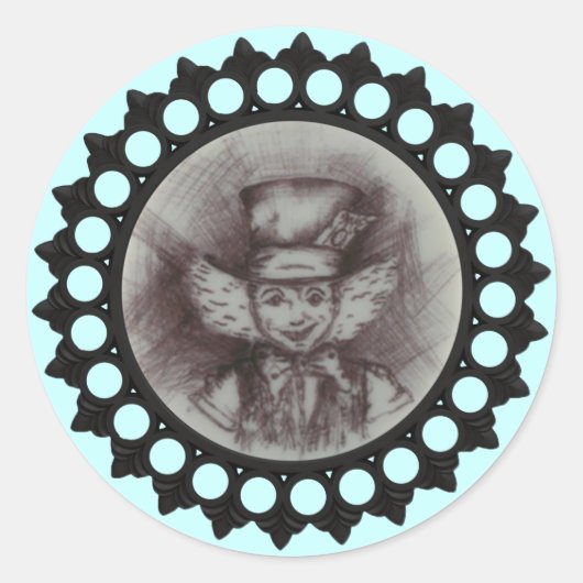 Mad Hatter Sketch Sticker (Vorderseite)