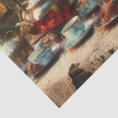 Mad Hatter Steampunk Vintage Viktorianische Lady Seidenpapier (Detail)