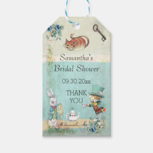 Mad Hatter Tea Party Brautparty Vielen Dank Geschenkanhänger