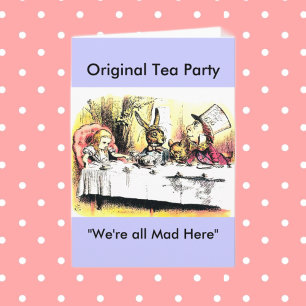 Mad Hatter Tea Party Karte