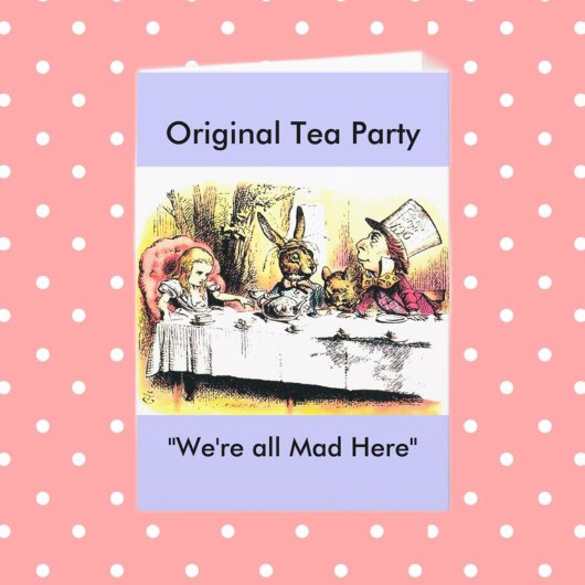 Mad Hatter Tea Party Karte