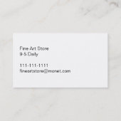 Mad Hatter Tea Party Visitenkarte (Rückseite)