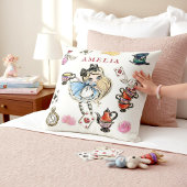 Mad Hatter Tea Time Cartoon Character Pillow Kissen