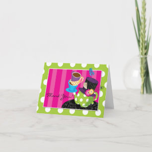 Mad Hatter Tee Party Danke Karte