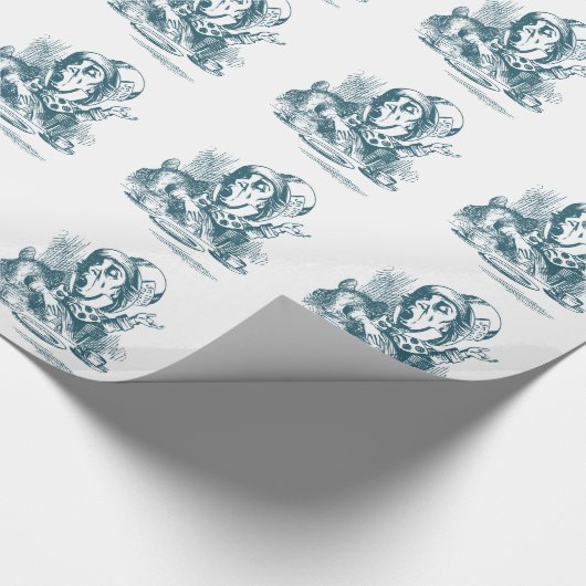 Mad Hatter Tee Party Geschenkpapier (Ecke)