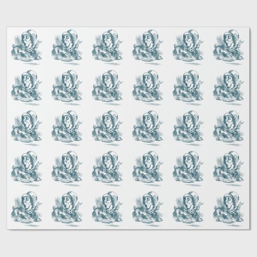 Mad Hatter Tee Party Geschenkpapier (Flach)