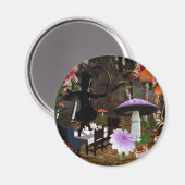 Mad hatter Tee Party Magnet (Vorderseite/Rückseite)
