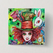 Mad Hatter und Rabbit Button (Vorderseite)