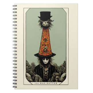 Mad Hatter Vintag Whimsical Tarot Inspiriert Notizblock
