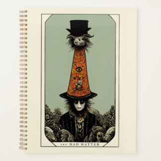 Mad Hatter Vintag Whimsical Tarot Inspiriert Planer