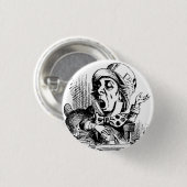 Mad Hatter von John Tenniel Button (Vorne & Hinten)