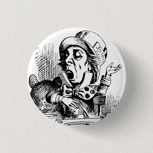 Mad Hatter von John Tenniel Button (Vorderseite)