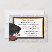 Mad Hatter Wedding Reception Card Einladung (Vorderseite)