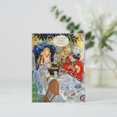 Mad Hatters Geburtstags-Tea-Party Einladung (Stehend Vorderseite)